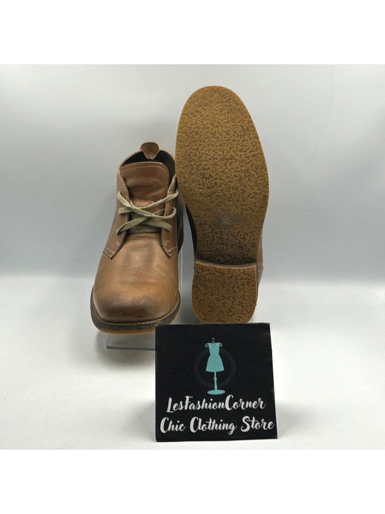 Bed Stu Men's Brown Leather Draco Lace-Up Distressed Chukka Boots Size 9.5 3811 — image 3 of 8